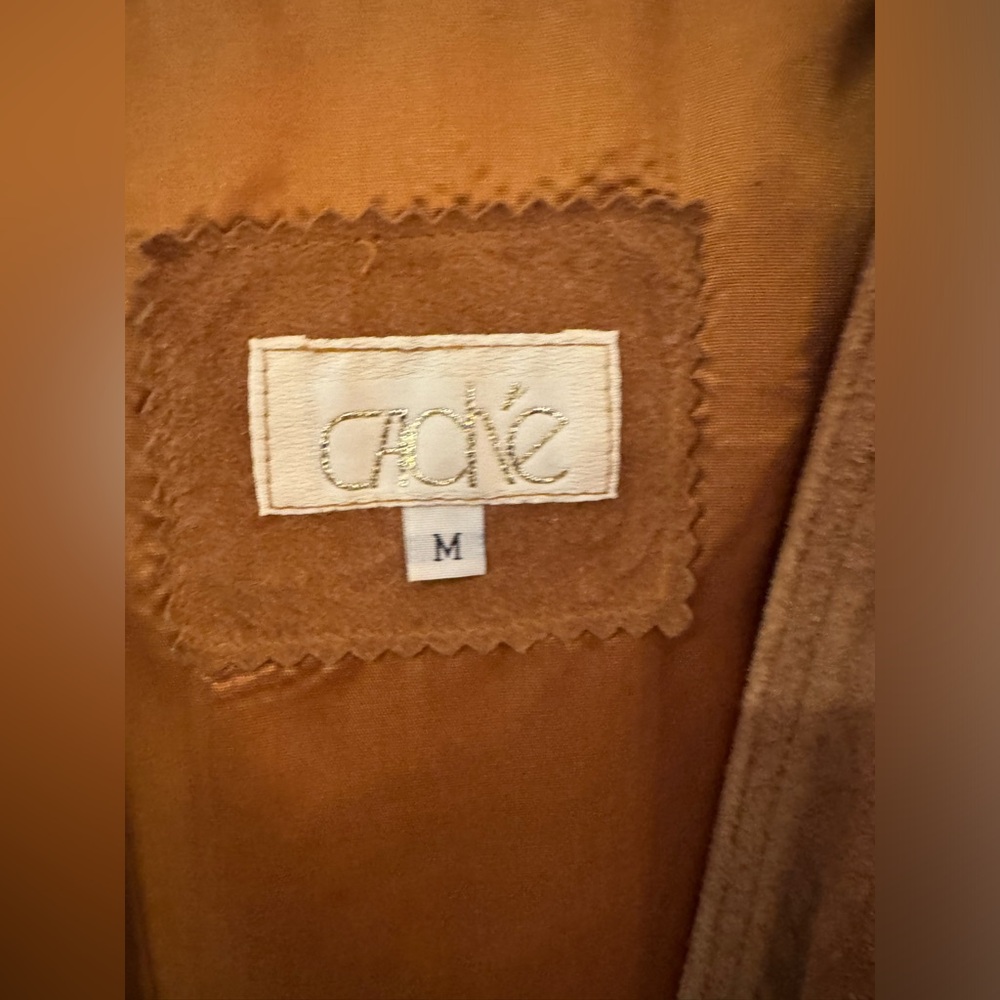 Cache Suede Fringe Jacket in Brown - Picture 3 of 3